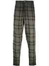 Transit Checked Trousers - Grey