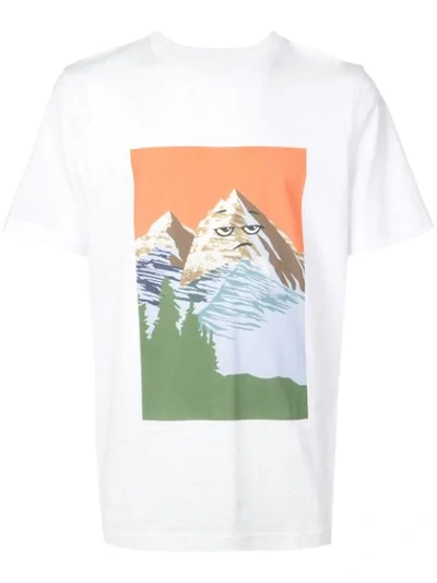 Aztech Mountain Mountain Doodle T-shirt In White