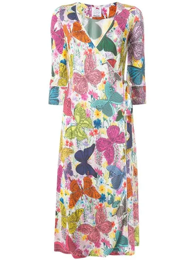 Ultràchic Butterfly Print Dress - Multicolour
