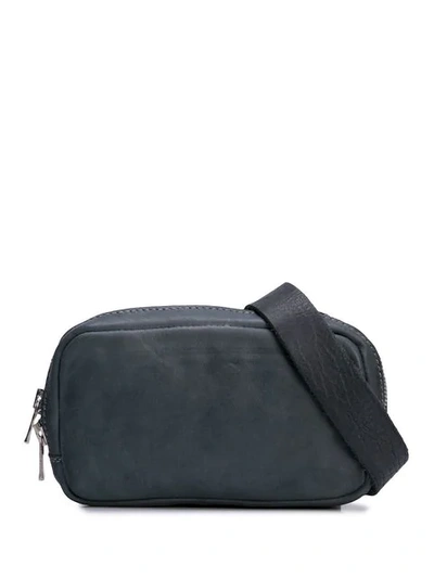 Guidi Zipped Crossbody Bag In Black