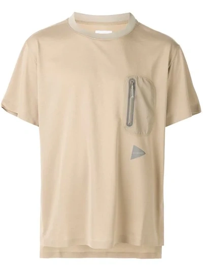 And Wander T-shirt Ohne Nähte - Braun In Brown