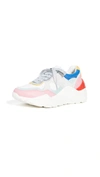 Alice And Olivia Claudine Colorblock Leather Chunky Sneakers In Multi