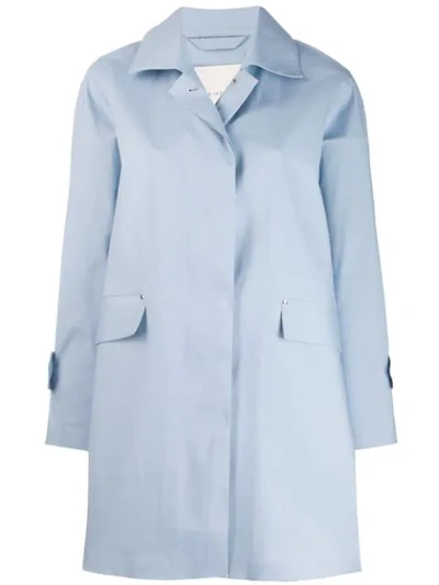 Mackintosh Placid Blue Bonded Cotton Coat Lr-094