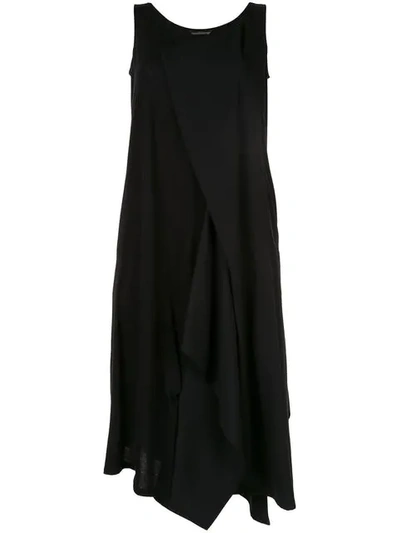 Yohji Yamamoto Asymmetric Hem Dress - Black