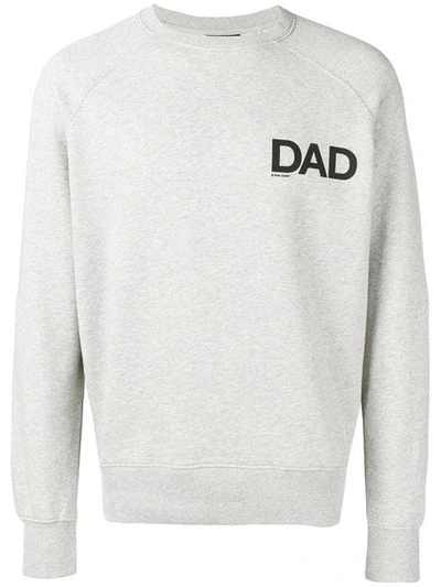 Ron Dorff Dad Print Sweatshirt In Grey