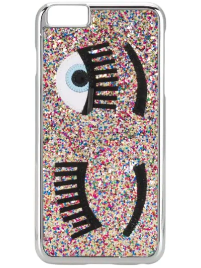 Chiara Ferragni Glitter Iphone 6 Phone Case - Silver