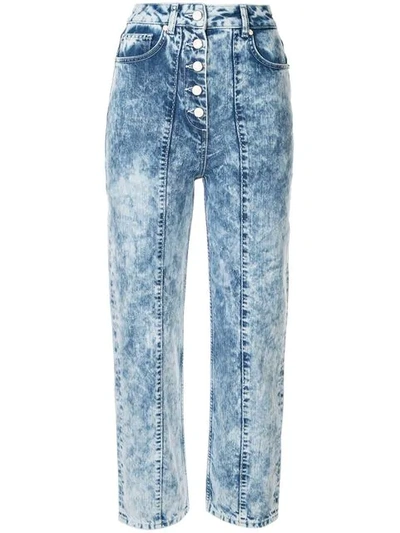 Aalto Cropped-jeans Mit Farbverlauf In Multicolour