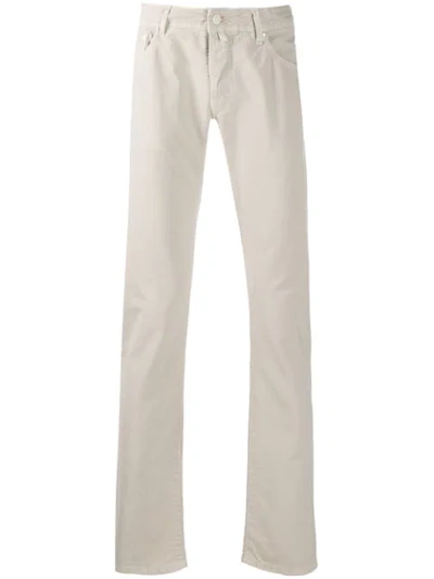 Jacob Cohen Slim Leg Chinos In Neutrals