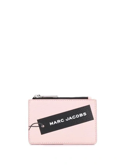 Marc Jacobs Logo Print Coin Purse In Pink