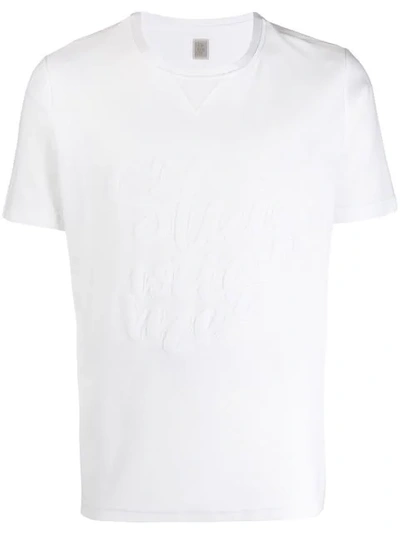 Eleventy Printed T-shirt In White