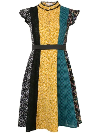 Guild Prime Contrast Panel Dress - Multicolour