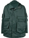 Undercover Military-styled Coat In Green