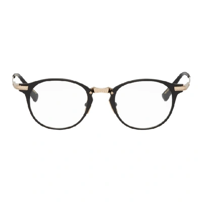 Dita Black And Gold United Glasses In Matteblk12k