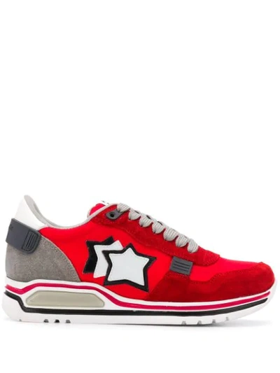 Atlantic Stars Star Patch Sneakers In Red