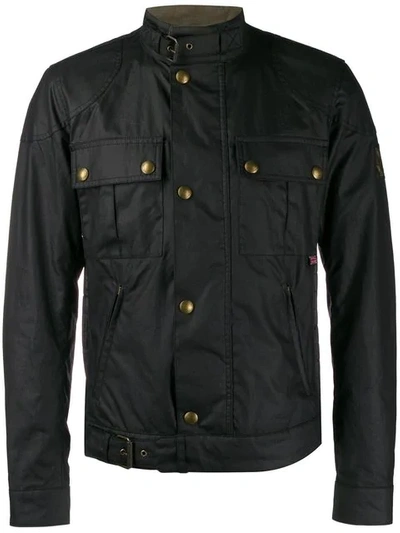 Belstaff Fitted Biker Style Jacket - Black