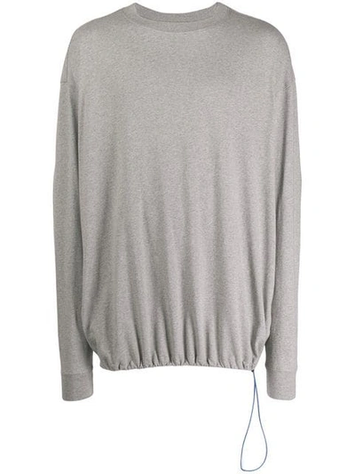 Ben Taverniti Unravel Project Drawstring Sweatshirt In Grey