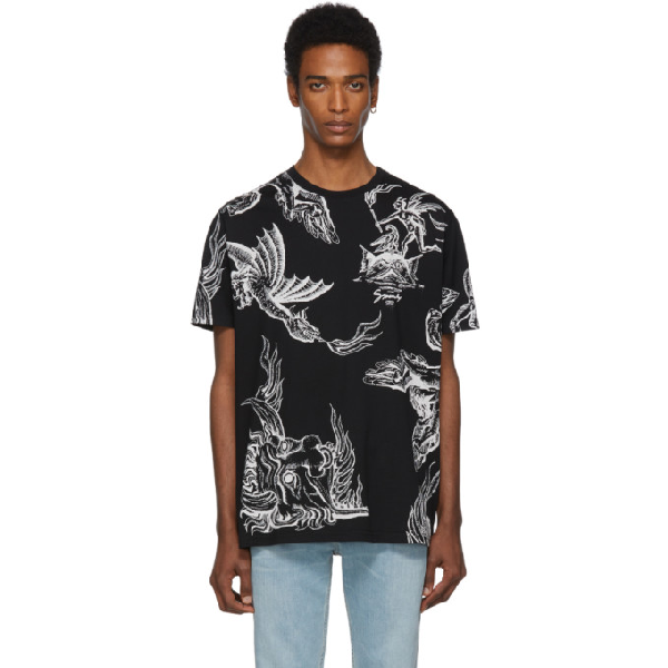 Givenchy Black Icarus Regular Fit T-shirt | ModeSens