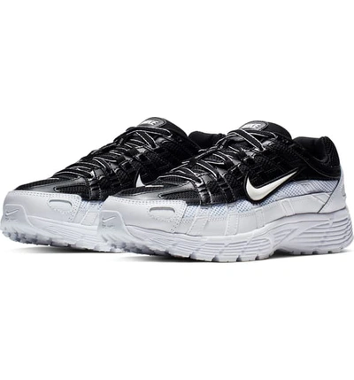 Nike P-6000 Sneaker In Black/ White