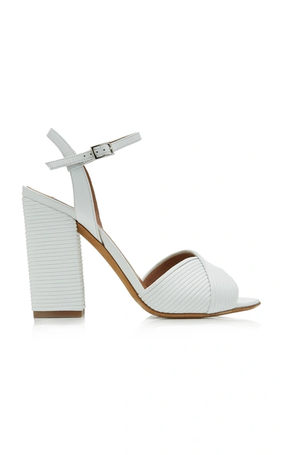Tabitha Simmons Women's Kali Textured-leather Sandals In White