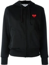 Comme Des Garçons Play Comme Des Garçons Logo Patch Hoodie In Black