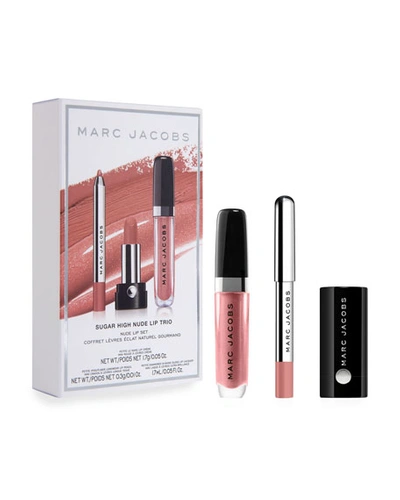 Marc Jacobs Sugar High Lip Trio Nude Lip Set ($36 Value)