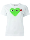 Comme Des Garçons Play Women's Two Heart T-shirt In White