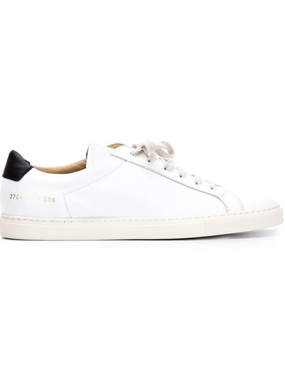 Common Projects Achille Retro Low White Leather Sneakers