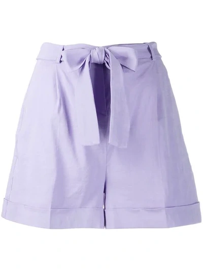 Pinko Bow-tie Shorts - Purple