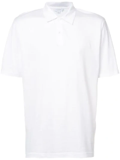 Sunspel Cotton-jersey Polo Shirt In White