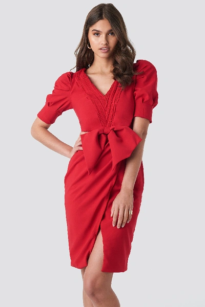 Trendyol Bow Detailed Dress Red