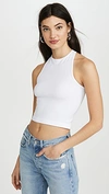 Free People Hayley Racerback Brami Crop Top In White