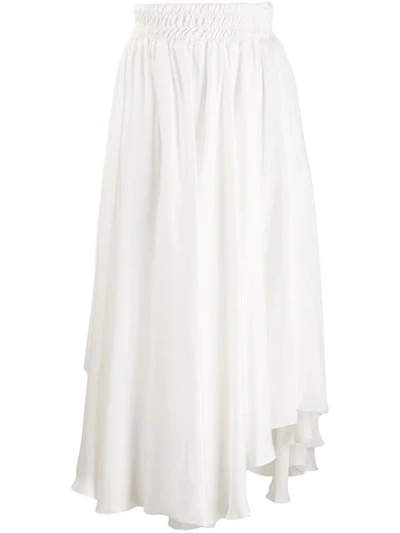 Fabiana Filippi Asymmetric Hem Skirt In White