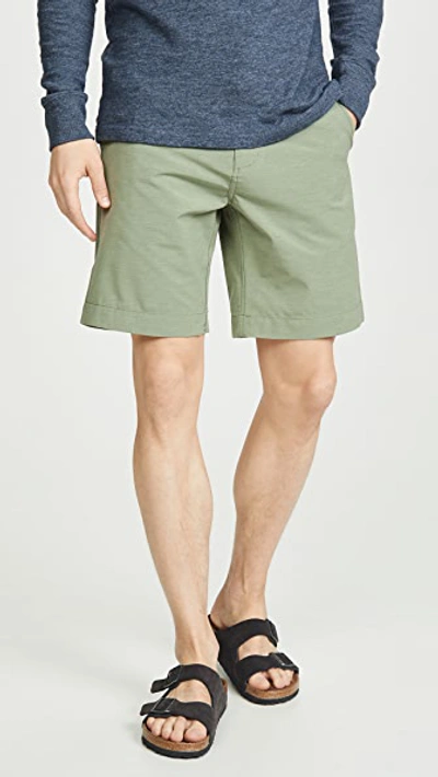 Faherty Belt Loops All Day Shorts In Olive