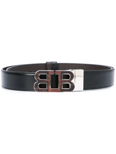 Bally Barry 35mm Logo Belt In Black