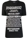 Dsquared2 Description Print T-shirt In Black