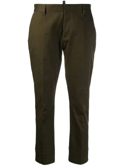 Dsquared2 Classic Tailored Trousers In Green
