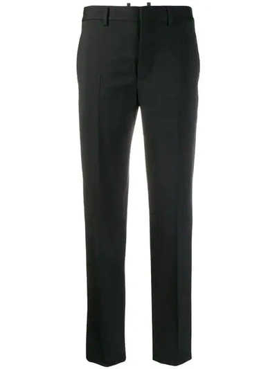 Dsquared2 Slim-fit Tailored Trousers In Black