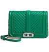 Rebecca Minkoff Small Love Leather Crossbody Bag In Jungle