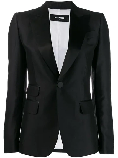 Dsquared2 Classic Tuxedo Blazer In Black