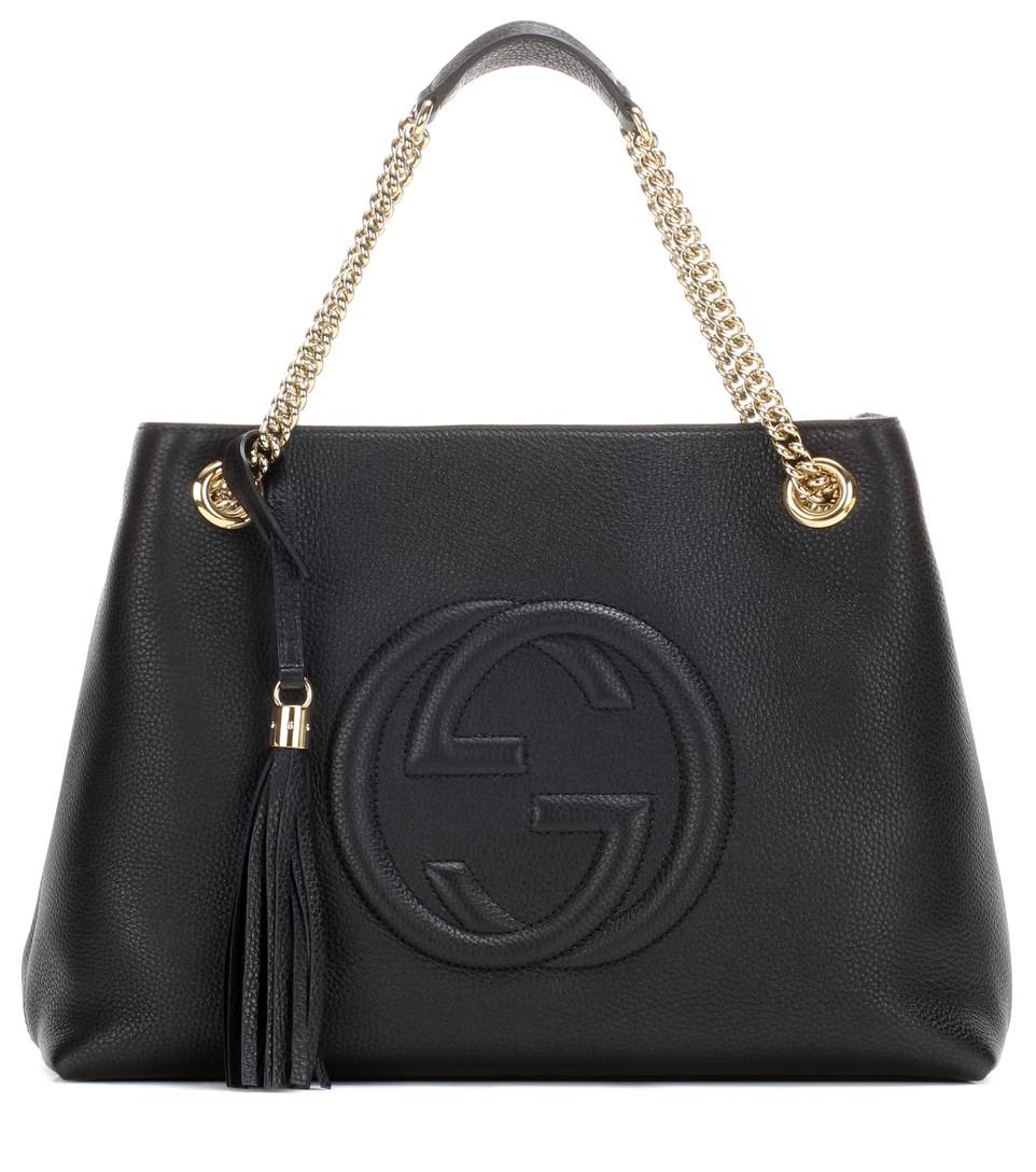 Gucci Soho Medium Leather Shoulder Bag In Eero | ModeSens