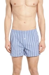 Hanro Fancy Striped Boxers In Summer Stripe