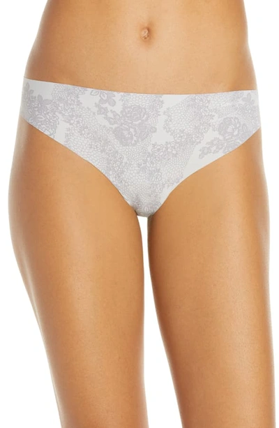 Calvin Klein Invisibles Thong In Delicate Lace
