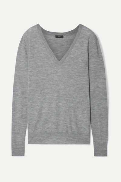 Joseph Cashmere Sweater In Gray