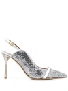Malone Souliers Marion Pumps In Silver
