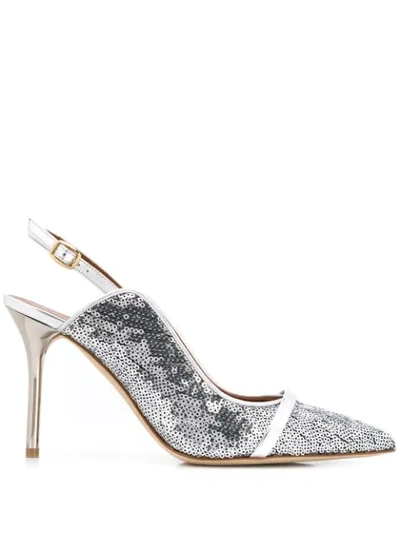 Malone Souliers Marion Pumps In Silver