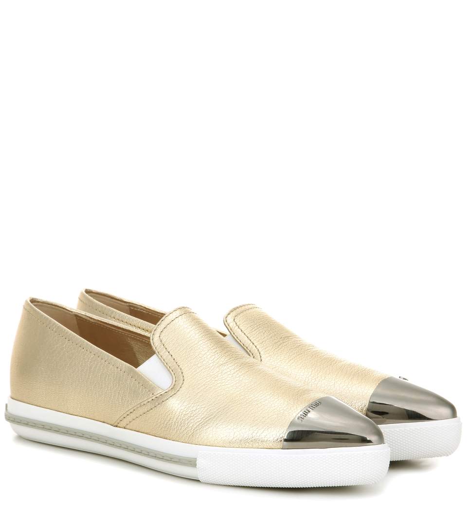 miu miu slip on sneakers