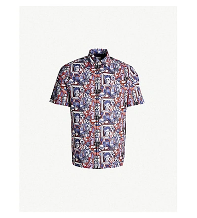Paul Smith Artist Studio Tailored-fit Printed Cotton Shirt In White Multi
