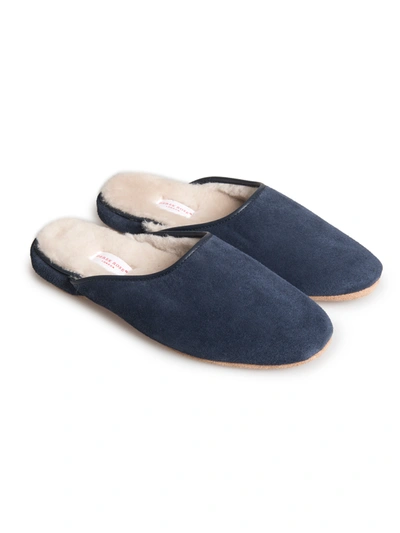 Derek Rose Men's Douglas Slipper In Navy