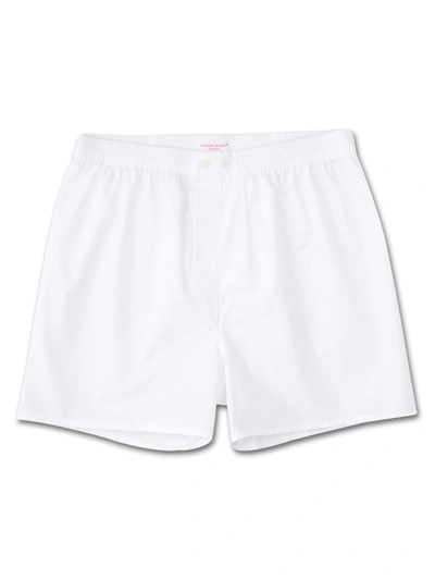 Derek Rose Men's Classic Fit Boxer Short In White | ModeSens