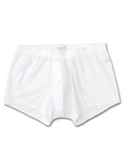 Derek Rose Men's Pima Cotton Hipster Underwear In White